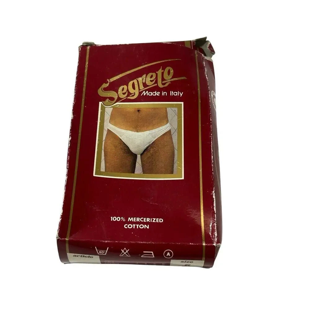 Vintage Segreto Men's Underwear 80's Made in Italy Rare New in Box XL READ